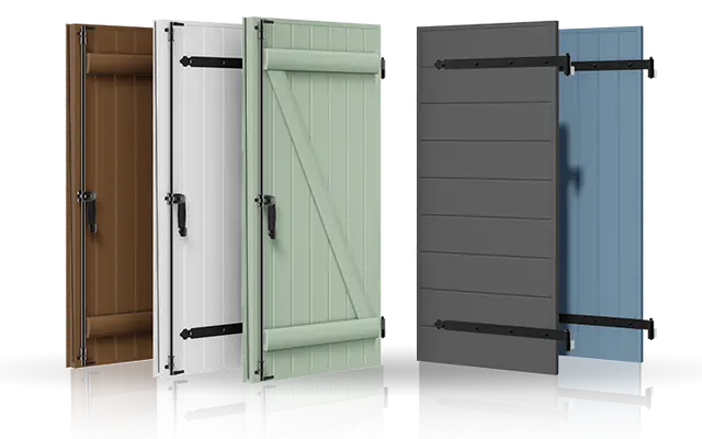 Volets battants en aluminium de plusieurs coloris