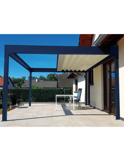 Pergola bioclimatique accordéon rétractables