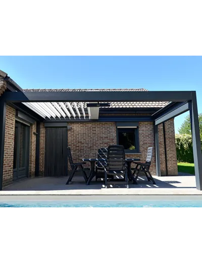 Pergola bioclimatique rétractable