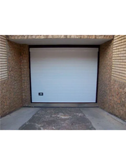 Porte de garage sectionnelle blanche
