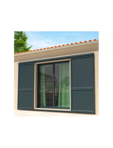 Volets coulissants en aluminium à lames orientables